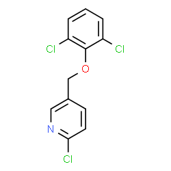ChemSpider 2D Image | 2-Chloro-5-[(2,6-dichlorophenoxy)methyl]pyridine | C12H8Cl3NO