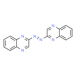ChemSpider 2D Image | 2,2'-[(E)-1,2-Diazenediyl]diquinoxaline | C16H10N6