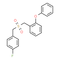 ChemSpider 2D Image | 1-{[(4-Fluorobenzyl)sulfonyl]methyl}-2-phenoxybenzene | C20H17FO3S