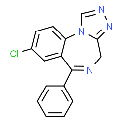 ChemSpider 2D Image | Estazolam | C16H11ClN4