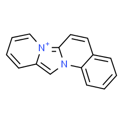 ChemSpider 2D Image | Pyrido[1',2':3,4]imidazo[1,2-a]quinolin-7-ium | C15H11N2