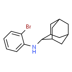 ChemSpider 2D Image | N-(2-Bromophenyl)-2-adamantanamine | C16H20BrN