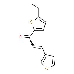 ChemSpider 2D Image | (2E)-1-(5-Ethyl-2-thienyl)-3-(3-thienyl)-2-propen-1-one | C13H12OS2