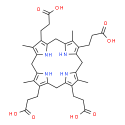 ChemSpider 2D Image | Coproporphyrinogen III | C36H44N4O8