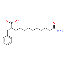 ChemSpider 2D Image | 12-Amino-2-benzyl-12-oxododecanoic acid | C19H29NO3