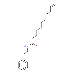 ChemSpider 2D Image | N-(2-Phenylethyl)-10-undecenamide | C19H29NO