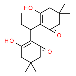 ChemSpider 2D Image | 2,2'-(1,1-Propanediyl)bis(3-hydroxy-5,5-dimethyl-2-cyclohexen-1-one) | C19H28O4