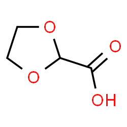 ChemSpider 2D Image | 1,3-Dioxolane-2-carboxylic acid | C4H6O4