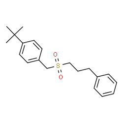 ChemSpider 2D Image | 1-(2-Methyl-2-propanyl)-4-{[(3-phenylpropyl)sulfonyl]methyl}benzene | C20H26O2S