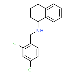 ChemSpider 2D Image | N-(2,4-Dichlorobenzyl)-1,2,3,4-tetrahydro-1-naphthalenamine | C17H17Cl2N