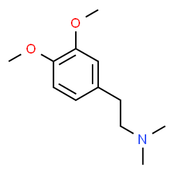 ChemSpider 2D Image | N,N-DIMETHYLHOMOVERATRYLAMINE | C12H19NO2