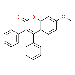 ChemSpider 2D Image | 7-Methoxy-3,4-diphenyl-2H-chromen-2-one | C22H16O3