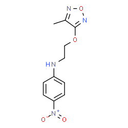 ChemSpider 2D Image | N-[2-[(4-methyl-1,2,5-oxadiazol-3-yl)oxy]ethyl]-4-nitroaniline | C11H12N4O4