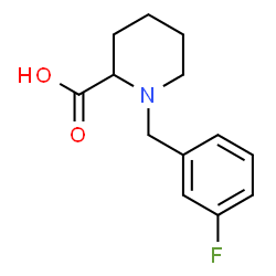 ChemSpider 2D Image | 1-(3-Fluorobenzyl)-2-piperidinecarboxylic acid | C13H16FNO2