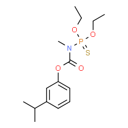 ChemSpider 2D Image | 3-Isopropylphenyl (diethoxyphosphorothioyl)methylcarbamate | C15H24NO4PS