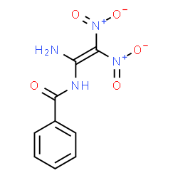 ChemSpider 2D Image | N-(1-Amino-2,2-dinitrovinyl)benzamide | C9H8N4O5