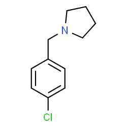 ChemSpider 2D Image | 1-(4-Chlorobenzyl)pyrrolidine | C11H14ClN