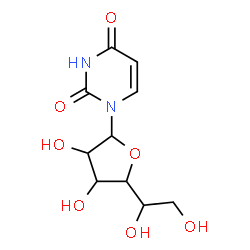 ChemSpider 2D Image | 1-Hexofuranosyl-2,4(1H,3H)-pyrimidinedione | C10H14N2O7