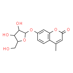 ChemSpider 2D Image | 4-Methyl-2-oxo-2H-chromen-7-yl pentofuranoside | C15H16O7