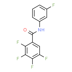ChemSpider 2D Image | 2,3,4,5-Tetrafluoro-N-(3-fluorophenyl)benzamide | C13H6F5NO