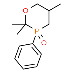 ChemSpider 2D Image | 2,2,5-Trimethyl-3-phenyl-1,3-oxaphosphinane 3-oxide | C13H19O2P