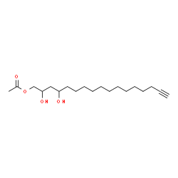 ChemSpider 2D Image | 2,4-dihydroxyheptadec-16-ynyl acetate | C19H34O4