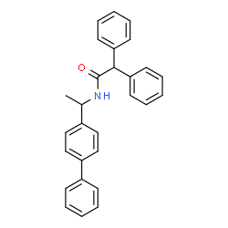 ChemSpider 2D Image | N-[1-(4-Biphenylyl)ethyl]-2,2-diphenylacetamide | C28H25NO