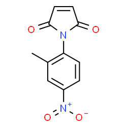 ChemSpider 2D Image | 1-(2-methyl-4-nitrophenyl)pyrrole-2,5-dione | C11H8N2O4