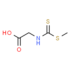 ChemSpider 2D Image | N-[(Methylthio)thioxomethyl]glycine | C4H7NO2S2