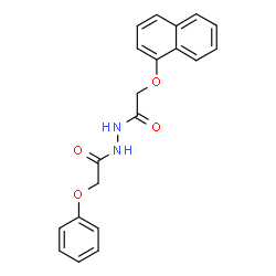 ChemSpider 2D Image | 2-(1-Naphthyloxy)-N'-(phenoxyacetyl)acetohydrazide | C20H18N2O4