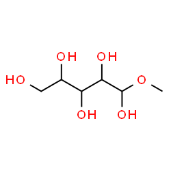 ChemSpider 2D Image | 1-Methoxy-1,2,3,4,5-pentanepentol | C6H14O6