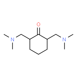 ChemSpider 2D Image | 2,6-Bis((dimethylamino)methyl)cyclohexanone | C12H24N2O
