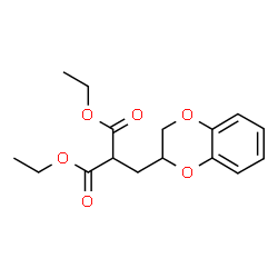 ChemSpider 2D Image | Diethyl (2,3-dihydro-1,4-benzodioxin-2-ylmethyl)malonate | C16H20O6
