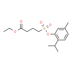 ChemSpider 2D Image | Ethyl 4-[(2-isopropyl-5-methylphenoxy)sulfonyl]butanoate | C16H24O5S