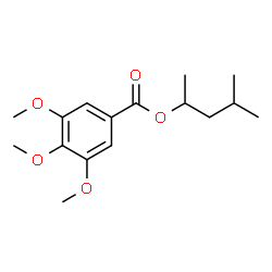ChemSpider 2D Image | 4-Methyl-2-pentanyl 3,4,5-trimethoxybenzoate | C16H24O5