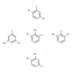 ChemSpider 2D Image | 1,2-dibromo-3-methyl-benzene; 1,2-dibromo-4-methyl-benzene; 1,3-dibromo-2-methyl-benzene; 1,3-dibromo-5-methyl-benzene; 1,4-dibromo-2-methyl-benzene | C35H30Br10