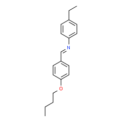 ChemSpider 2D Image | p-Butoxybenzylidene p-Ethylaniline | C19H23NO