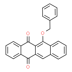 ChemSpider 2D Image | 6-(Benzyloxy)-5,12-tetracenedione | C25H16O3