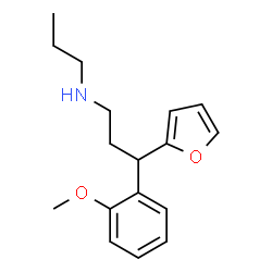 ChemSpider 2D Image | 3-(2-Furyl)-3-(2-methoxyphenyl)-N-propyl-1-propanamine | C17H23NO2