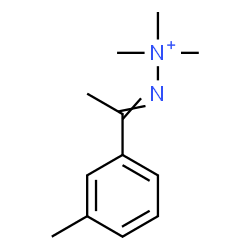 ChemSpider 2D Image | 1,1,1-Trimethyl-2-[1-(3-methylphenyl)ethylidene]hydrazinium | C12H19N2