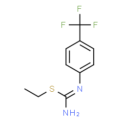 ChemSpider 2D Image | S-ETHYL-N-[4-(TRIFLUOROMETHYL)PHENYL]ISOTHIOUREA | C10H11F3N2S