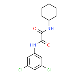 ChemSpider 2D Image | N-Cyclohexyl-N'-(3,5-dichlorophenyl)ethanediamide | C14H16Cl2N2O2