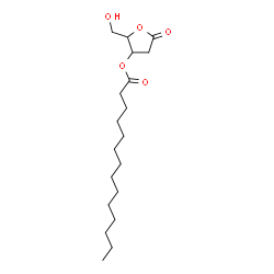 ChemSpider 2D Image | 2-(Hydroxymethyl)-5-oxotetrahydro-3-furanyl myristate | C19H34O5