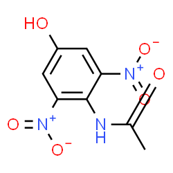 ChemSpider 2D Image | N-(4-Hydroxy-2,6-dinitrophenyl)acetamide | C8H7N3O6