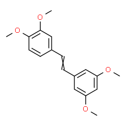 ChemSpider 2D Image | 4-[2-(3,5-Dimethoxyphenyl)vinyl]-1,2-dimethoxybenzene | C18H20O4