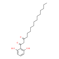 ChemSpider 2D Image | 1-(2,6-Dihydroxyphenyl)-1,3-hexadecanedione | C22H34O4