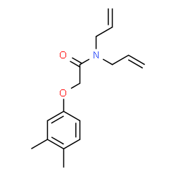ChemSpider 2D Image | N,N-Diallyl-2-(3,4-dimethylphenoxy)acetamide | C16H21NO2