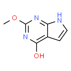 ChemSpider 2D Image | 2-Methoxy-1,7-dihydro-4H-pyrrolo[2,3-d]pyrimidin-4-one | C7H7N3O2