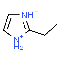 ChemSpider 2D Image | 2-Ethyl-1H-imidazolediium | C5H10N2
