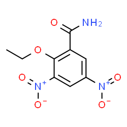ChemSpider 2D Image | 2-Ethoxy-3,5-dinitrobenzamide | C9H9N3O6